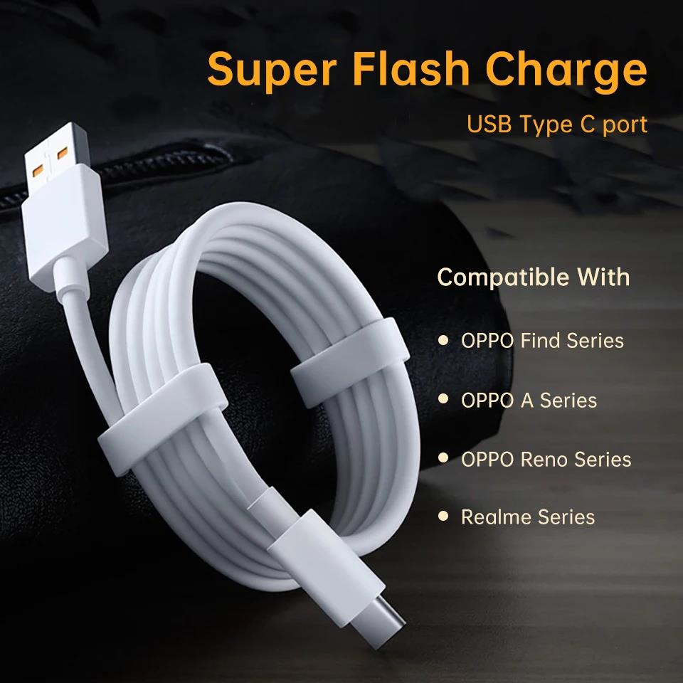 Realme Gt 5G 8 Pro 10 Superdart Cable Type C 6.5A Super Fast Charge Cabel Oppo Find X5 Pro Neo Reno 6 7 65w Supervooc Super dart. 