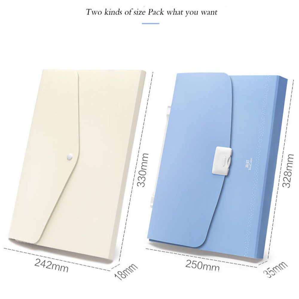 WENQI Large Capacity 5/13 Grids Storage Holder Organizer Office Supplies Office Document Organ Box Bag Handheld File Folder Filing Products File Folder. 
