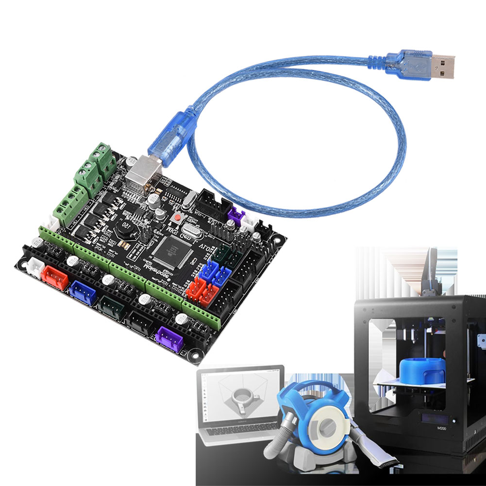 MKS GEN L V1.0 Controller Board  Printer Kit Mainboard Ramps1.4 Dual Extruder Touch