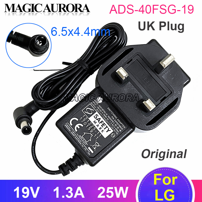 EU Plug 19V 1.3A ADS~40FSG~19 19025GPG~1 Switching Adapter For LG LED LCD Monitor 19025GPCN E2242C E2249 E1948S Power Supply