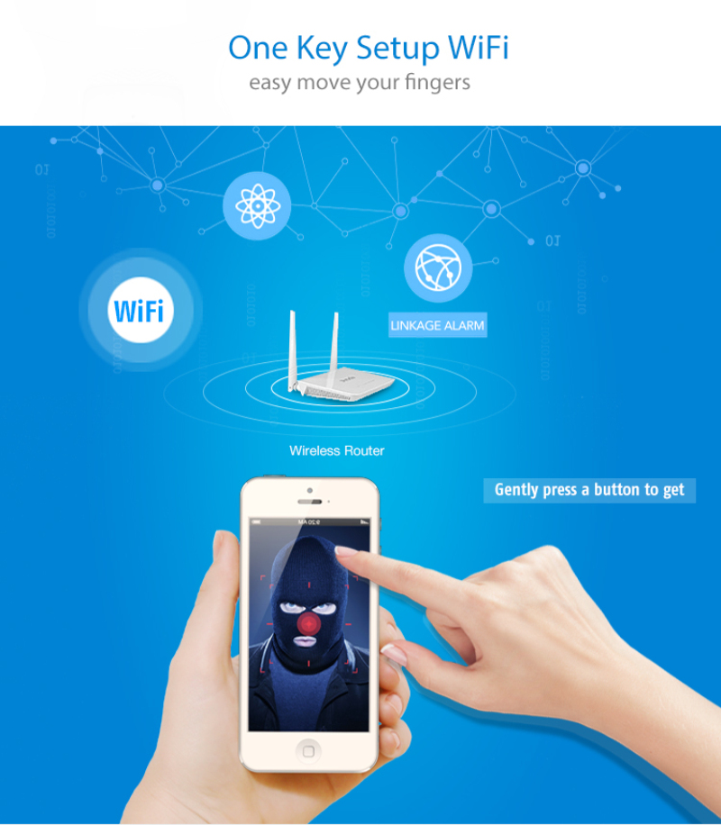 NEO COOLCAM Smart Home Automation Wi-Fi IP Camera Wireless HD 720P Network Night Vision Camera Work with Alexa Echo Simple Fidelity design. 