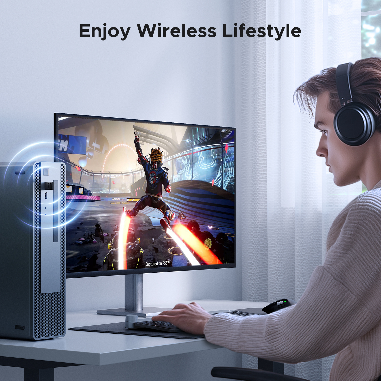 UGREEN CM748 (45134) Bluetooth v5.4 Adapter - UGREEN Bluetooth v5.4 Adapter - High-Fidelity Audio - Plug and Play - Up to 5 Devices Sync Connected. 