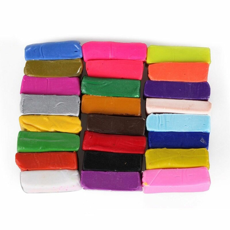 【happy one】32 Mixed Color Bake Polymer Set Soft Polymer Clay Modelling Moulding DIY Toys for Children Model Animals. 