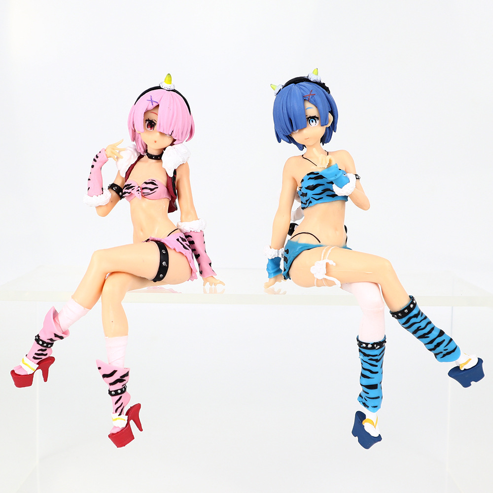 Cross-border new leopard Rem figure ornament two-dimensional beautiful girl A different world anime from scratch