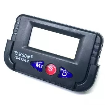Taksun Ts-613A-2 Car Dashboard Alarm Clock And Stopwatch With Flexible Stand - Black - Wall Clock. 