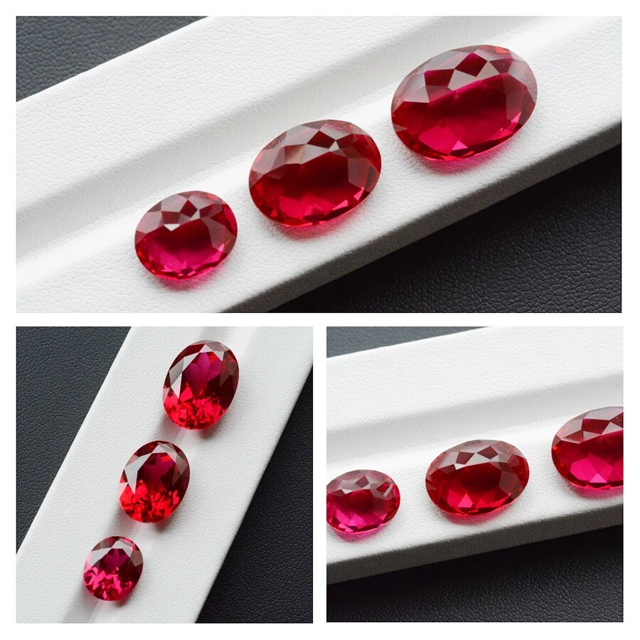Better Quality Natural VVS Ruby Faceted Oval Cut Gemstone for Jewelry Making Natural Mined Gem. 