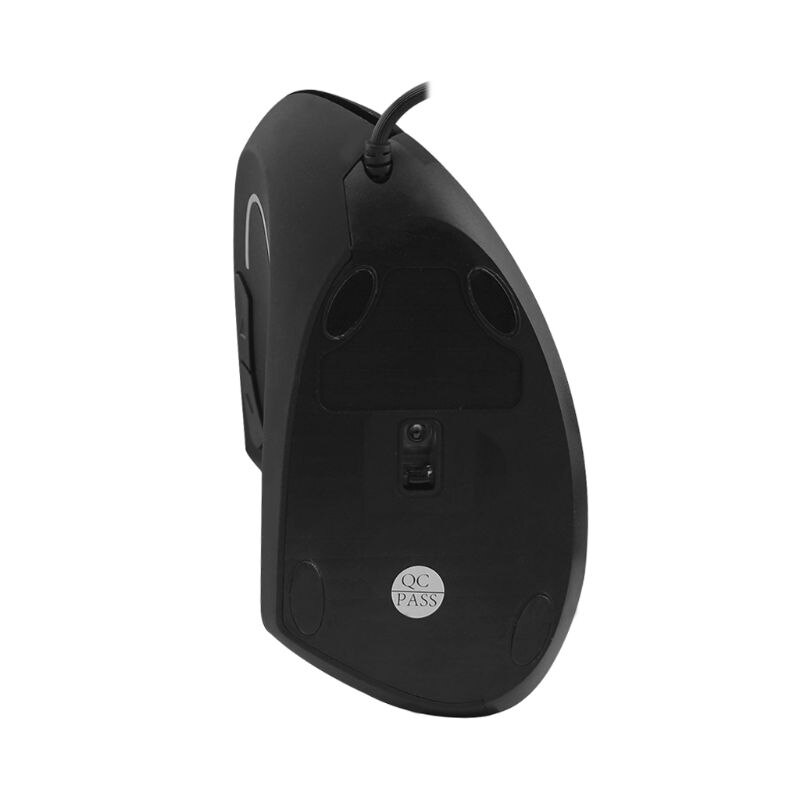 【happy one】Wired Left Hand Vertical Mouse Ergonomic Gaming Mouse 800 1200 1600 DPI USB Optical Wrist Healthy Mice Mause For PC Computer. 