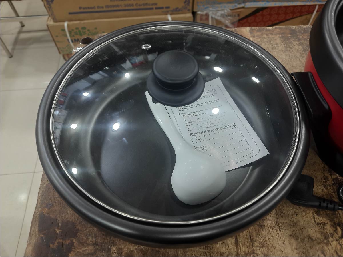 Miyako Double Pot Multi cooker, Electric Curry Cooker With Double Pot, Removable non-stick pan, Automatic cooking and warming system MC-500D (5.5 LTR). 