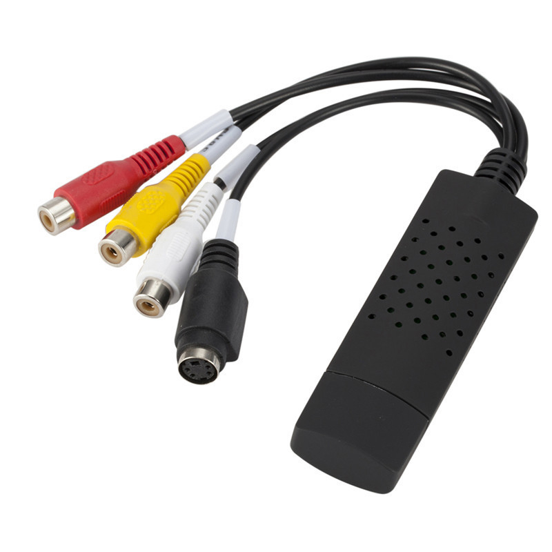 Portable USB2.0 Audio Video Capture Card Adapter Easy To Cap Easycap VHS To DVD Video Capture Converter Hudduo. 