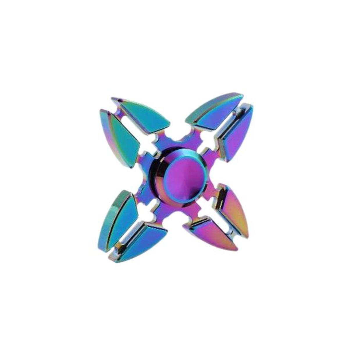 Fidget Smart Spinner 4 Blades - Blue and Purple
