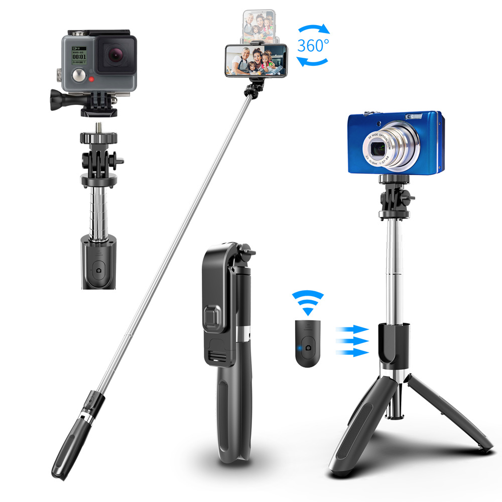Extendable Wireless Selfie Stick Tripod L02 Phone Self Stick With Bluetooth Remote Safe and reliable Good effect and easy to use. 