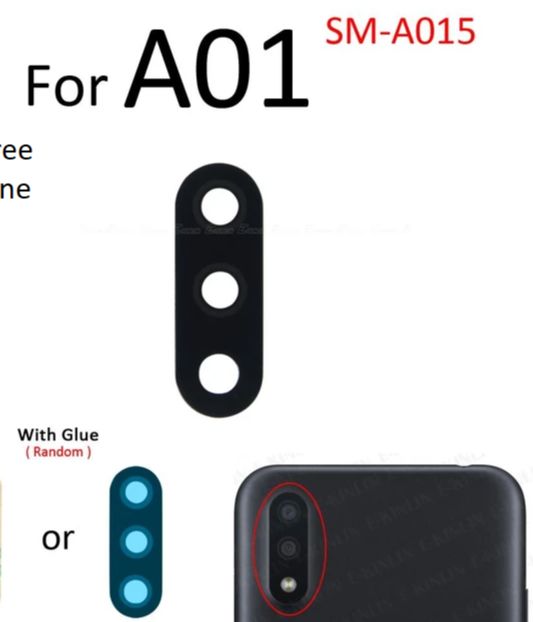 Samsung Galaxy  A01 Replacement authentic camera main glass lens