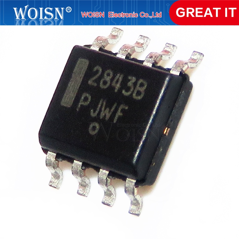 10pcs/lot UC2843BD1R2G UC2843B UC2843 2843B SOP-8 new  In Stock. 
