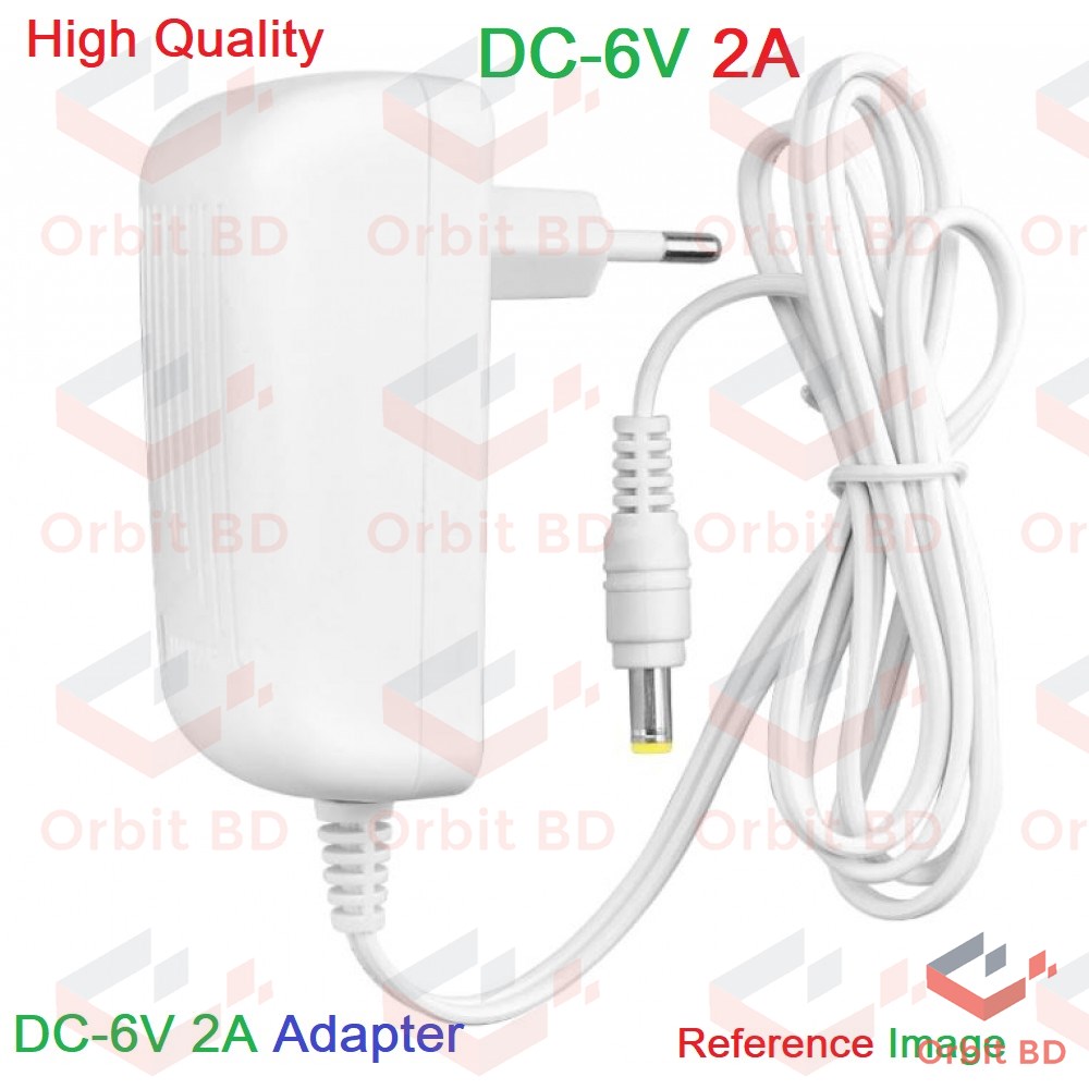 6V 2A WHITE/BLACK AC 220V To DC 6V 2A Power Supply Adapters Chargers 6V 2Aamp Chargers Adaptors For Camera LED Strip Lights. 