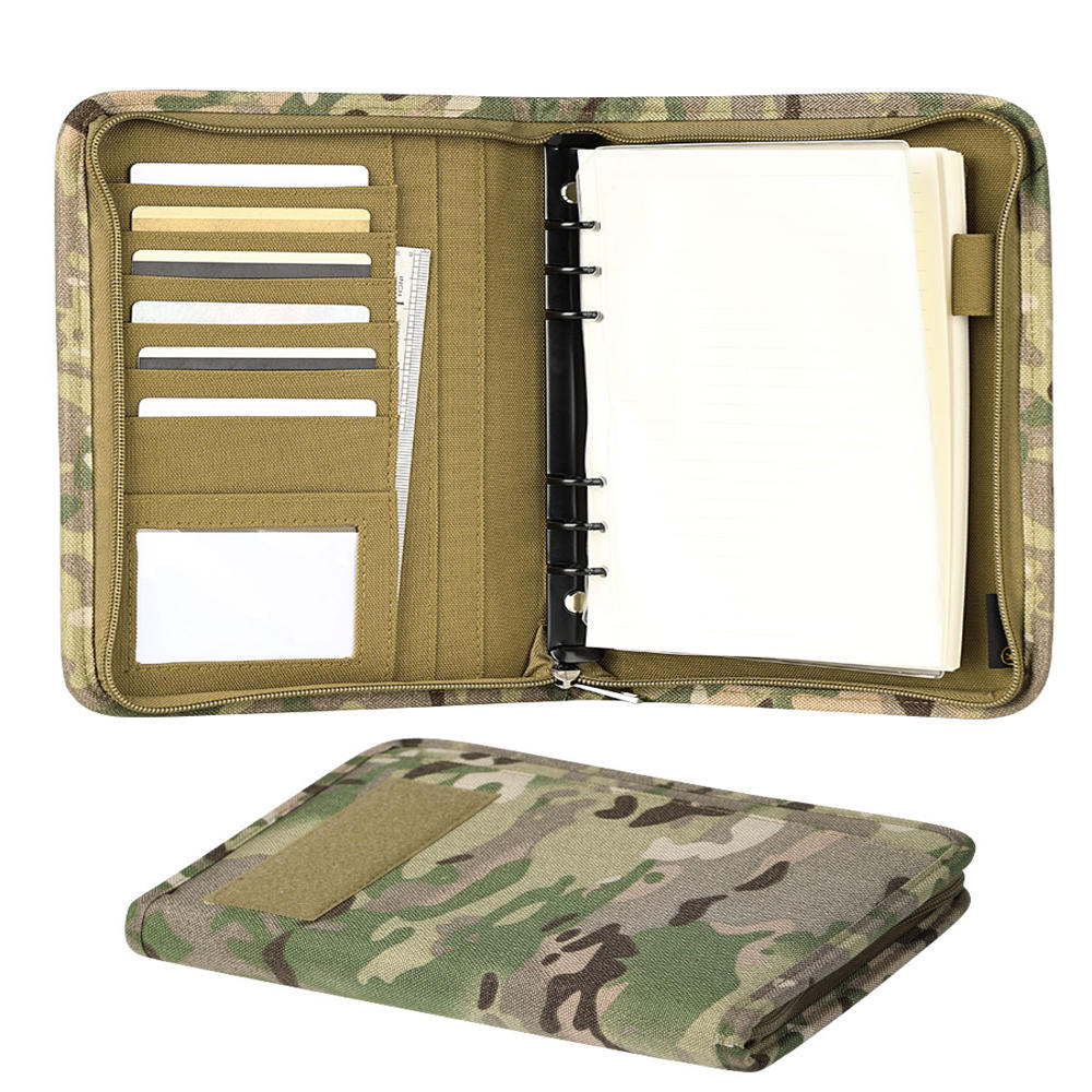 Compact Book Cover Elastic Straps Waterproof Diary Cover Lightweight Multi-Pocket Notebook Cover for Field Notes Survival Gear Hiking Accessory Personnel Adventure Journaling. 