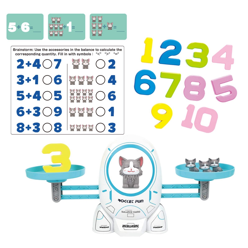 Balance Math Educational Toys Games for Kids Preschool Activities Learning Toys for Toddler Boys Girls(B). 