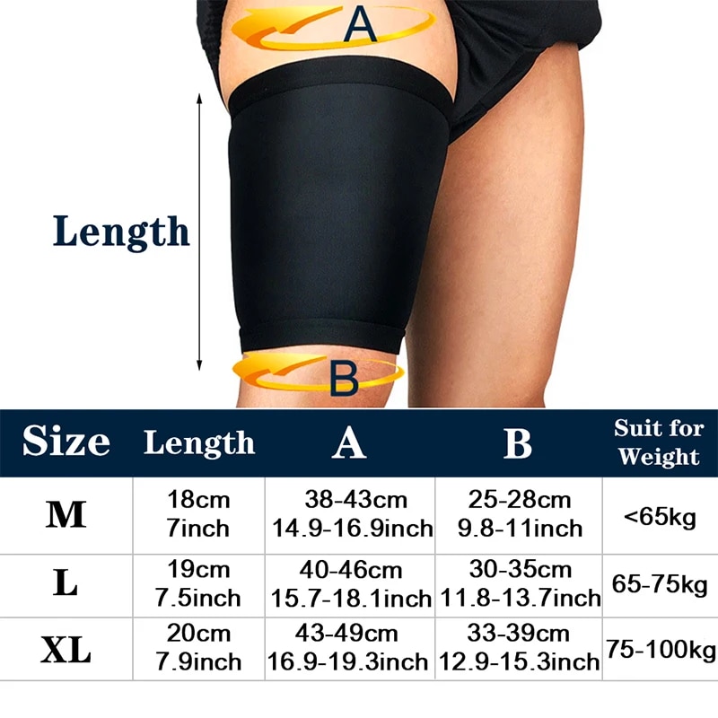Tcare Thigh Wrap Hamstring Brace Support Compression Sleeve for Pulled Hamstring Strain Injury Tendonitis Rehab and Recovery New. 