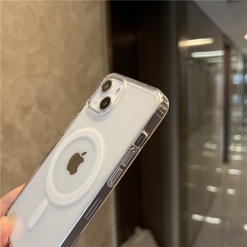 AnDyN CrashStar Magsafe Clear Shockproof Hard Phone Case For iPhone 14 13 12 11 Pro Max XS XR X 8 7 Plus. 