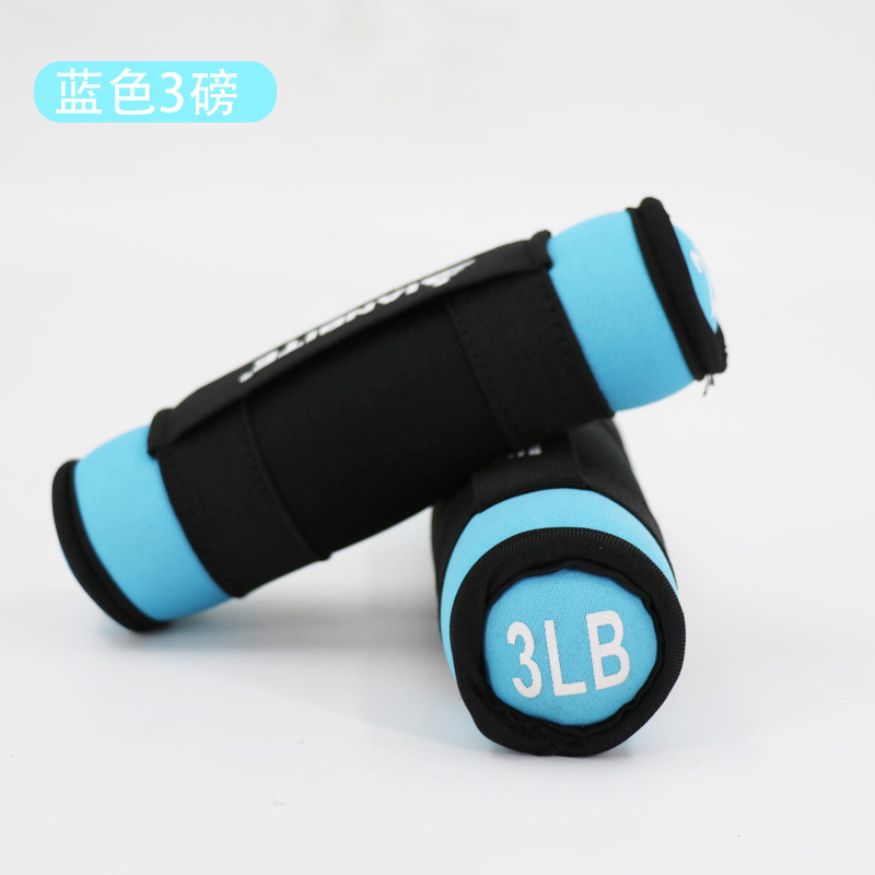 Sandbag dumbbells for ladies fitness household equipment solid iron sand small dumbbells beginners running square dance exercises arm muscles. 