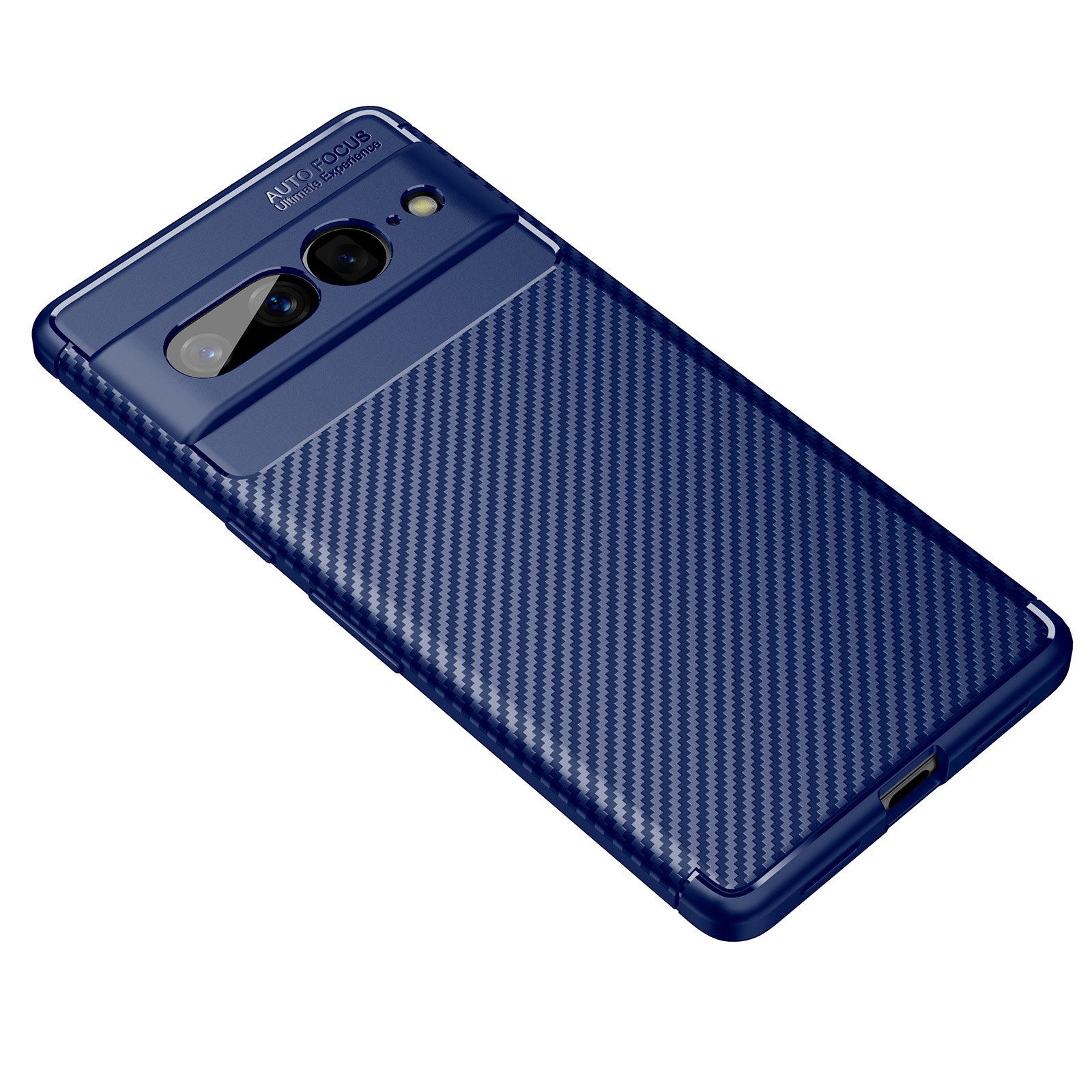 Phone Case For Google Pixel 7 Pro Carbon Fiber Texture Shockproof TPU Phone Case. 
