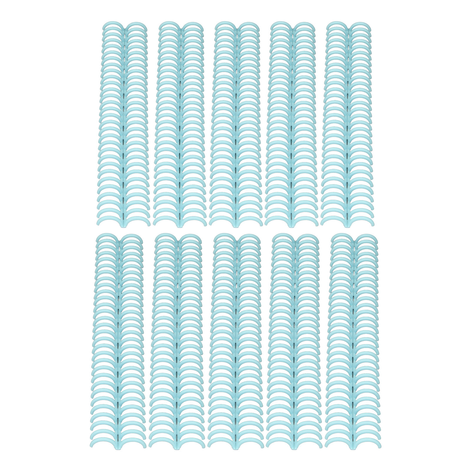 Comb Binding Spines Easy To Adding 30 Ring Plastic Binder Combs 10Pcs for Documents. 