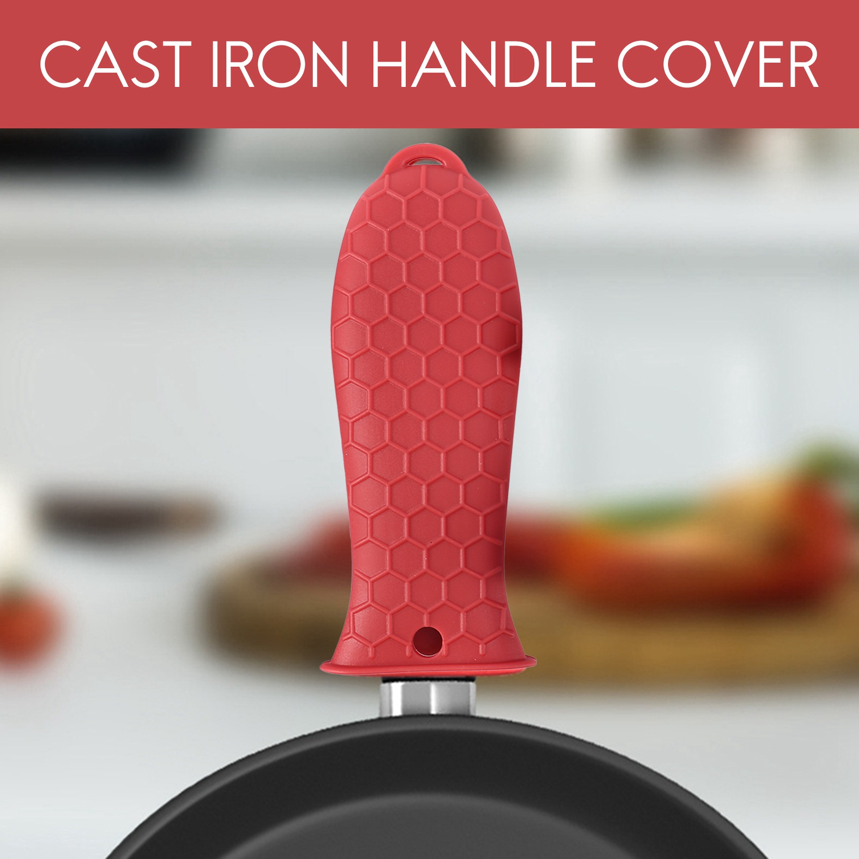 8 Pack Cast Iron Handle Cover, Silicone Hot Handle Holder, Assist