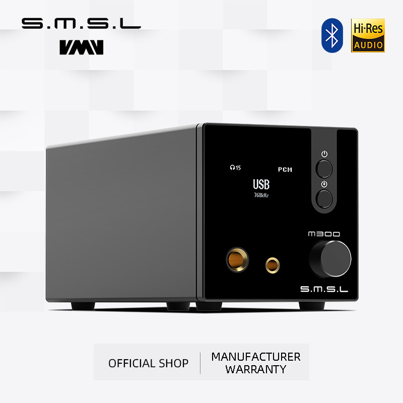 SMSL M300SE Upgraded Audio DAC Headphone AMP MQA CS43131*2 Blutetooth True Balanced XLR 6.35/4.4mm XU316 DSD256 Remote Control