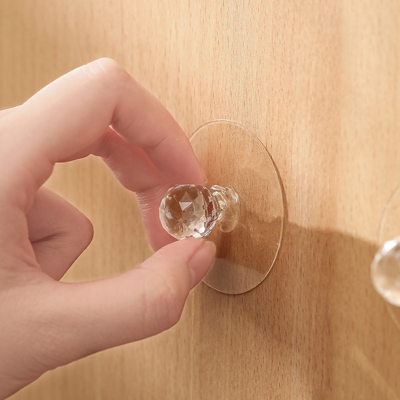 Diamond Hooks Self Adhesive Drawer Hook Pull Push Hook Drawer Cabinet Hook. 