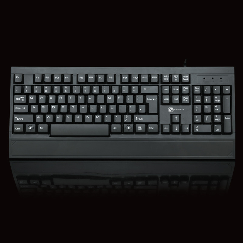 Limei Sanctuary 806 Keyboard, USB Wired Keyboard, Business Office Desktop Computer, Broadband Hand Rest, Gaming Keyboard. 