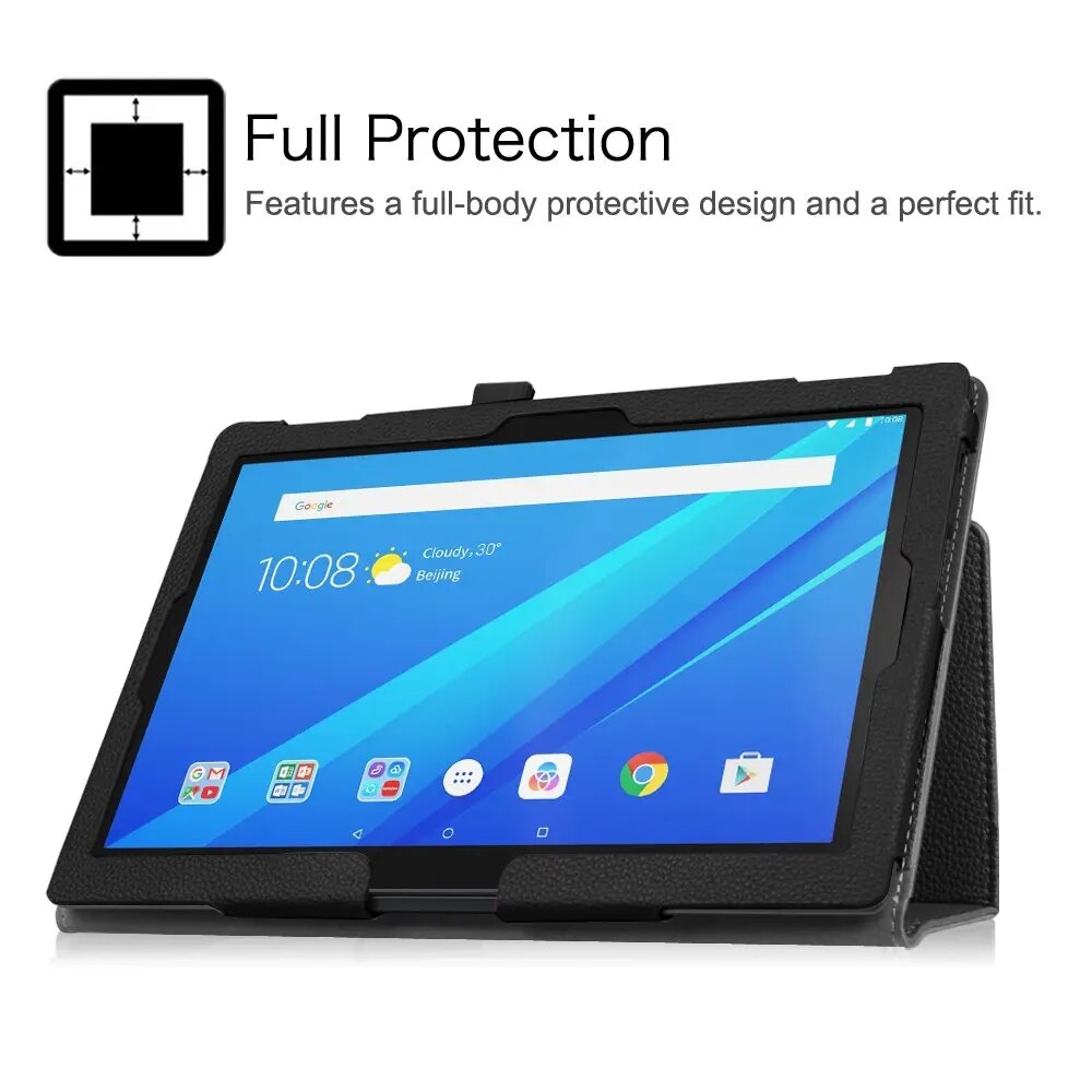 【3C VictoryEagle】Case for Lenovo TAB 4 10 TB-X304F TB-X304N Slim Retro Stand PU Leather Smart Cover Lenovo TAB 4 Plus Funda. 