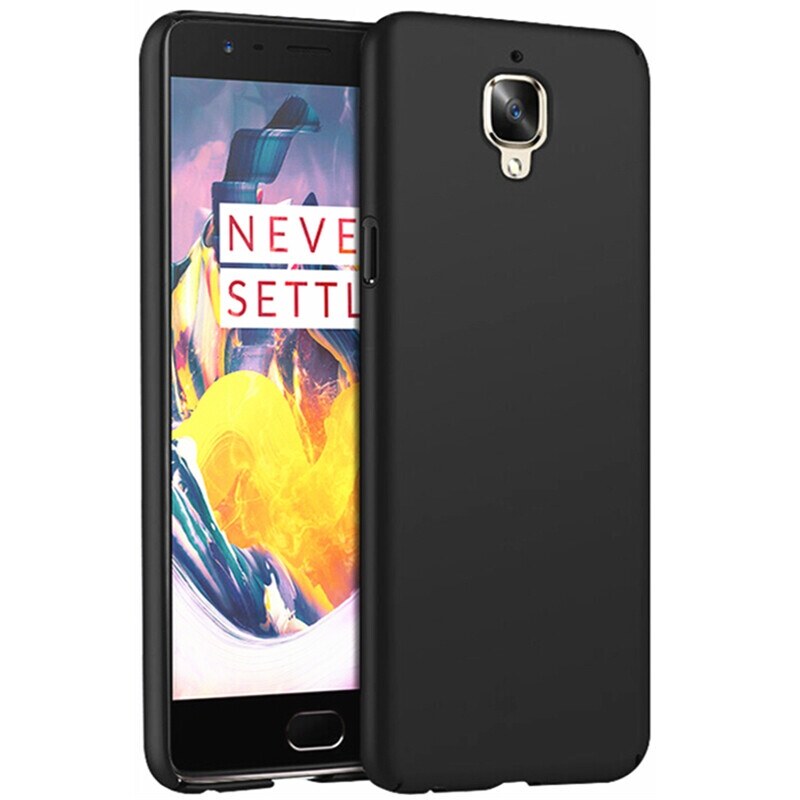 lthmy for OnePlus 3T A3010 A3003 Flexible Soft Matte Black Crystal Clear Phone Case Silicone Protective Back Cover