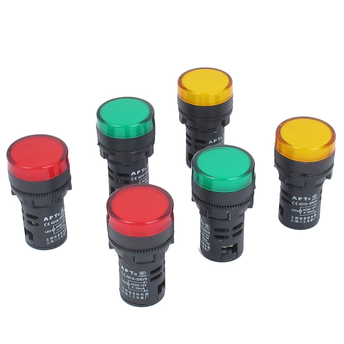 Any Color LED Panel Indicator Lights 22mm AC 220V LED Panel Indicator Lights Lamp For Mining Industry. 