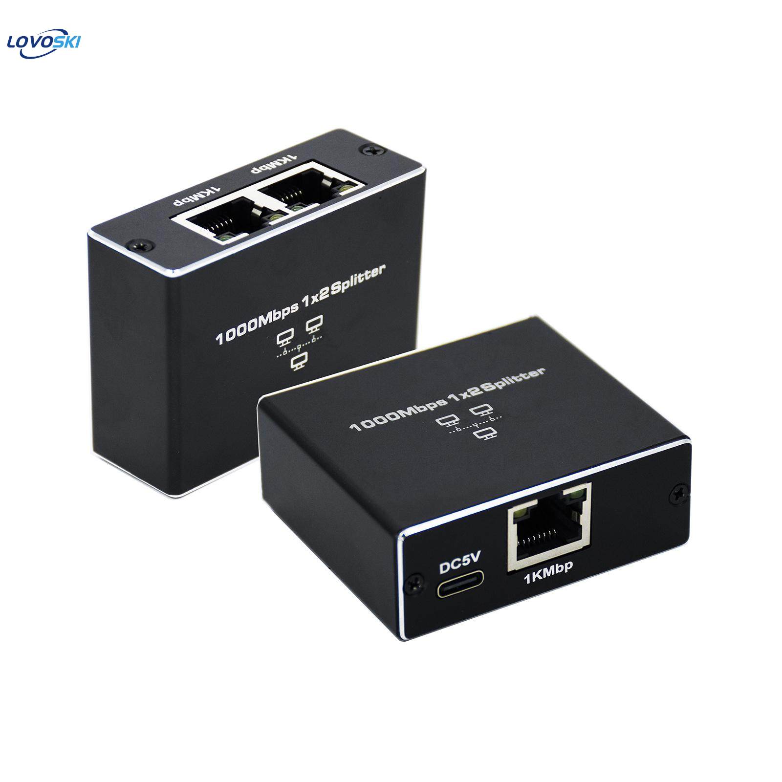 Gigabit Network Splitter Plug and Play Ethernet Splitter 1 to Speed Traffic Optimization. 
