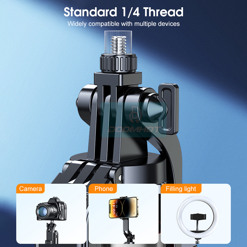 Doomhot Phone Holder Stabilizer 1.8M Camera Stabilizer Reinforced Four-Leg Ultra-Stable Tripod Live Self-Timer Automatic Balance Selfie Stick Tripod With Bluetooth Remote. 