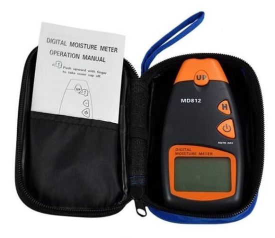 Wood Moisture Meter, New Electric Tools Meter Humidity Tester Handheld Digital LCD Wood Moisture High Quality (MD812)/Digital moisture meter wood humidity tester Timber damp Detectors ( 2 pin). 