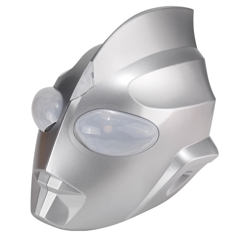Tiga Helmet Ultraman Head Cover Adults & Children Touchable Luminous Wearing Superman Light Mask Playset. 