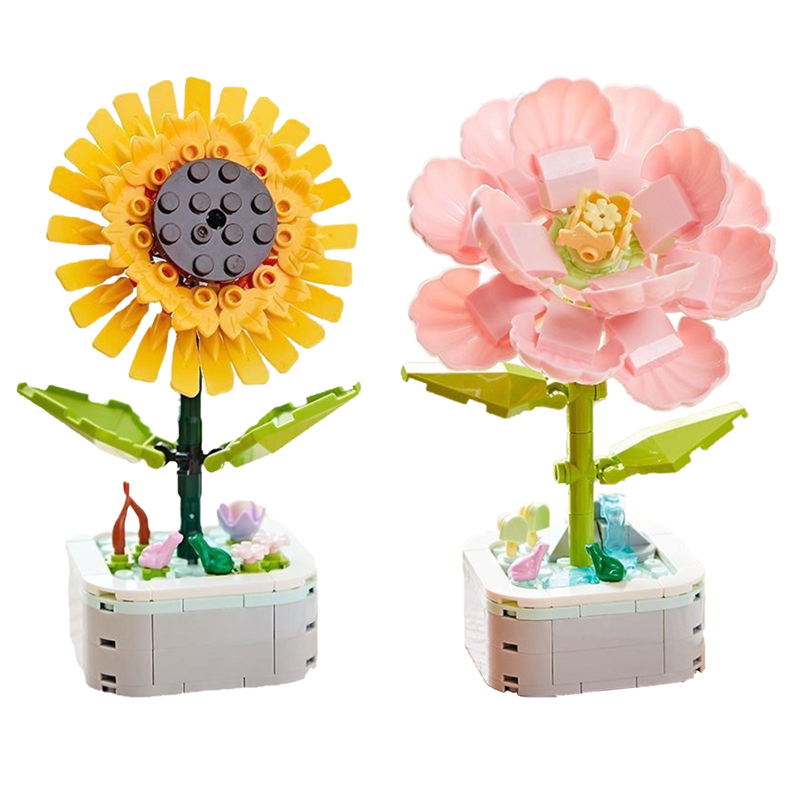 568pcs Flower Bouquet Mini Bricks Building Block Set Diy Artificial Flowers  Gift, Fruugo Ie