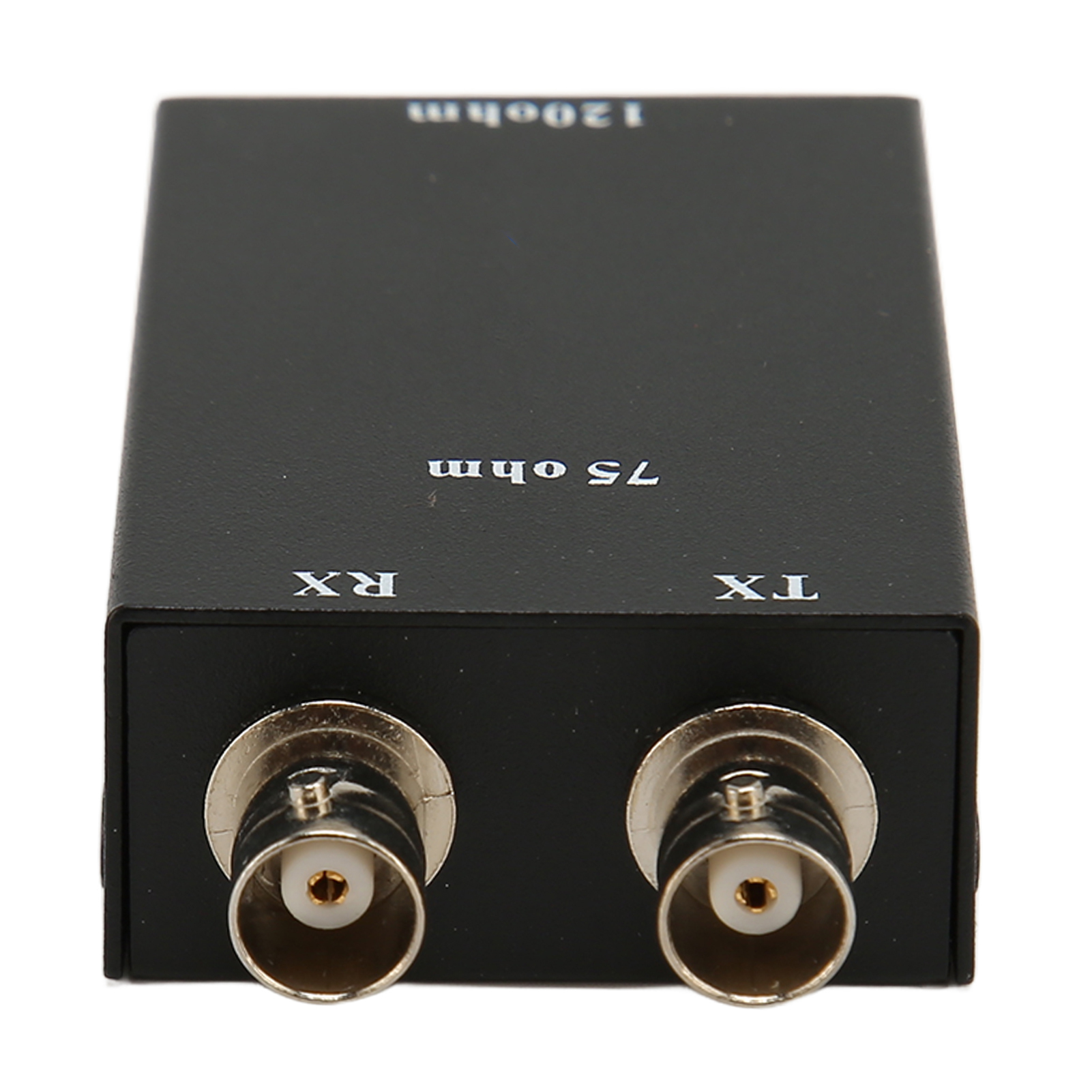 75ohm BNC To 12ohm RJ45 Ethernet Adapter, 2.048Mbps Metal Housing BNC To RJ45 Converter G.703 Balanced To Unbalanced for Road Traffic Monitoring System. 