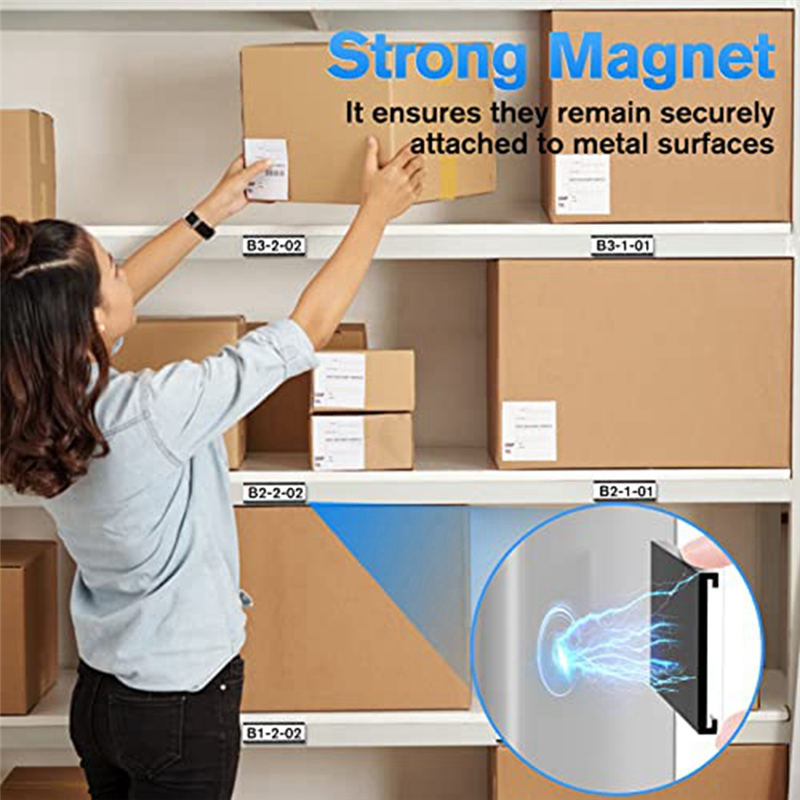30 Pack C Channel Magnetic Label Holders Black Label Holder 1 X 3 in with Magnets Magnetic Name Tags Tool Box Labels for Metal Whiteboard. 