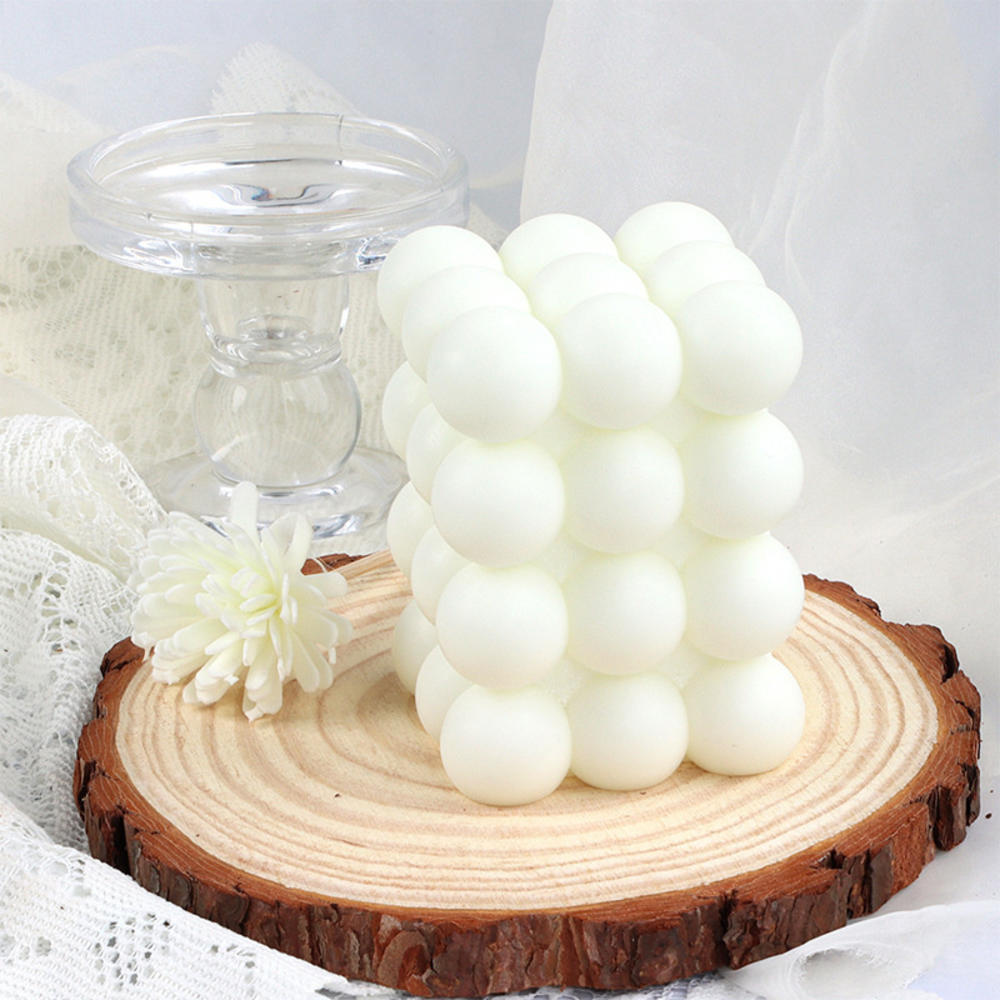 3D Bubble Rubik's Geometric Cube Diamond Shaped Silicone Candle Molds Poly-shaped DIY Soap Making Chocolate Plaster Epoxy Resin. 