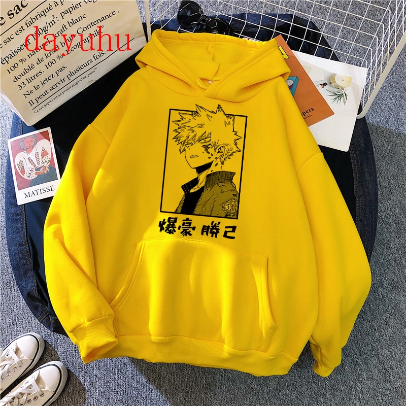 Harajuku my hero academia Hoodies Japanese Anime Bakugou Katsuki Men Hoodie Streetwear Casual Sweatshirts Boku No Hero Academia. 