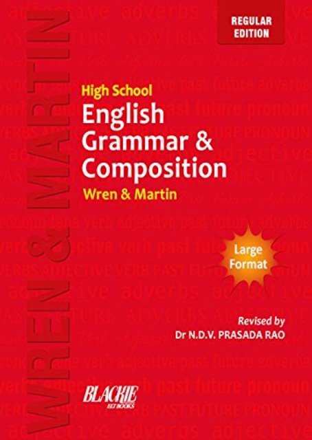High School English Grammar and Composition colour print. 