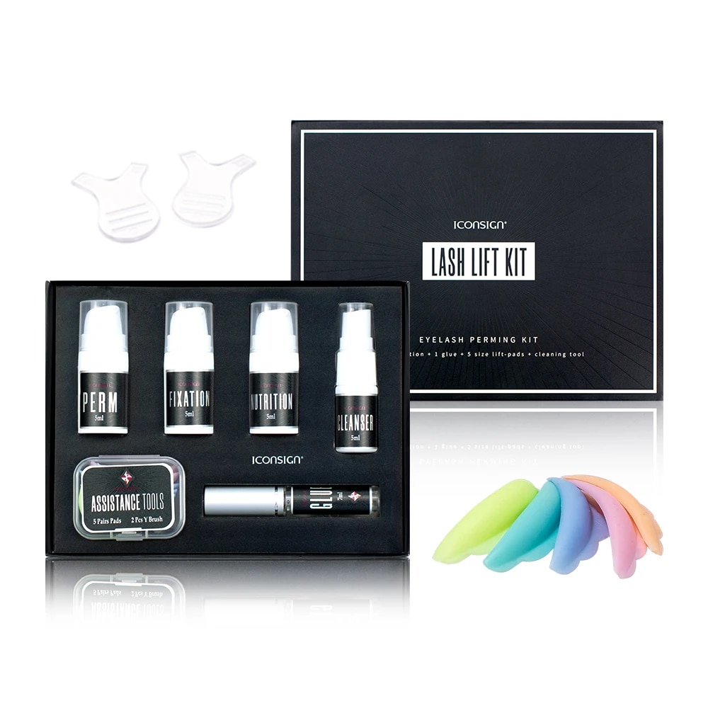Luxe Lash Lift Kit,Eyelash Curlers Liftting Tint Kit at Home,Eyelash Perm Brow Lamination Kit,Semi Permanent Curling Perm Wave. 