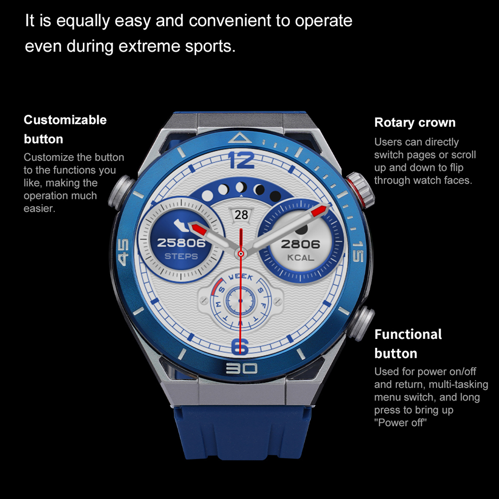 DT Ultra Mate Men Smart Watch with Compass  NFC IP68 Waterproof Bluetooth Call Watch Sports Wristband for IOS Android Phone.. 