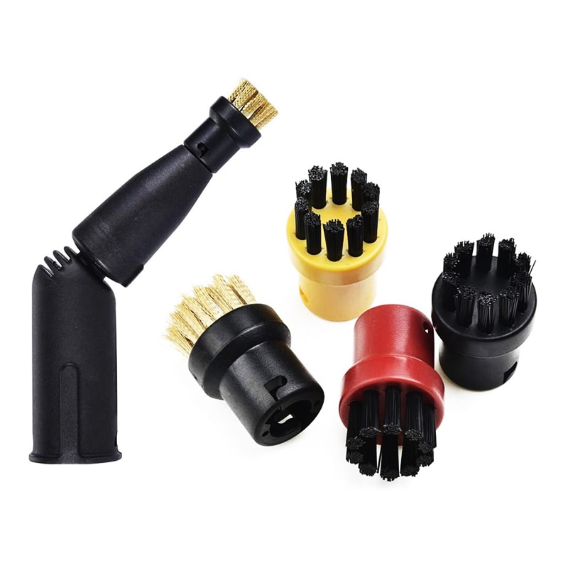 Cleaning Brushes for Karcher SC1 SC2 SC3 SC4 SC5 SC7 CTK10 Steam Cleaner Attachments Replacement Round Sprinkler Nozzle Head-HXL2164-Black. 