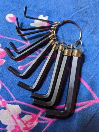 L  Key Set tools Steel Allen Hex Key Wrench Set - 10 Pieces. 