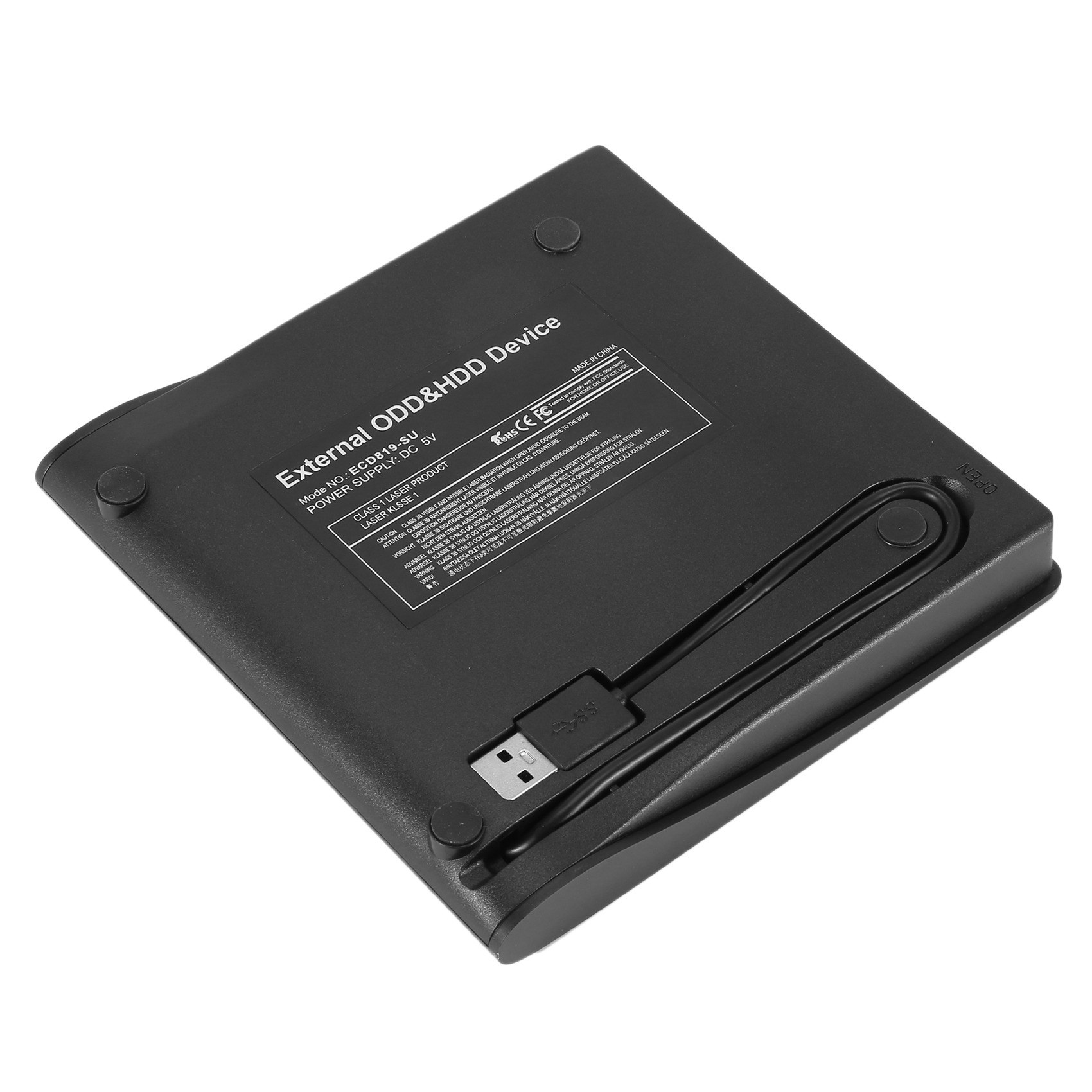 2X External CD DVD Drive USB 3.0, Premium Portable DVD/CD ROM +/-RW Optical Drive Burner Writer Player for Laptop PC Mac. 