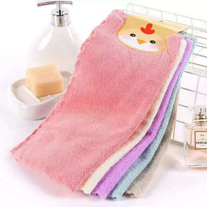 (New)uper oft Coral Velvet Baby Handkerchief for Newborn and Baby, 25cmx25cm, Plain deign apu Tangan Tuala Tangan Bayi