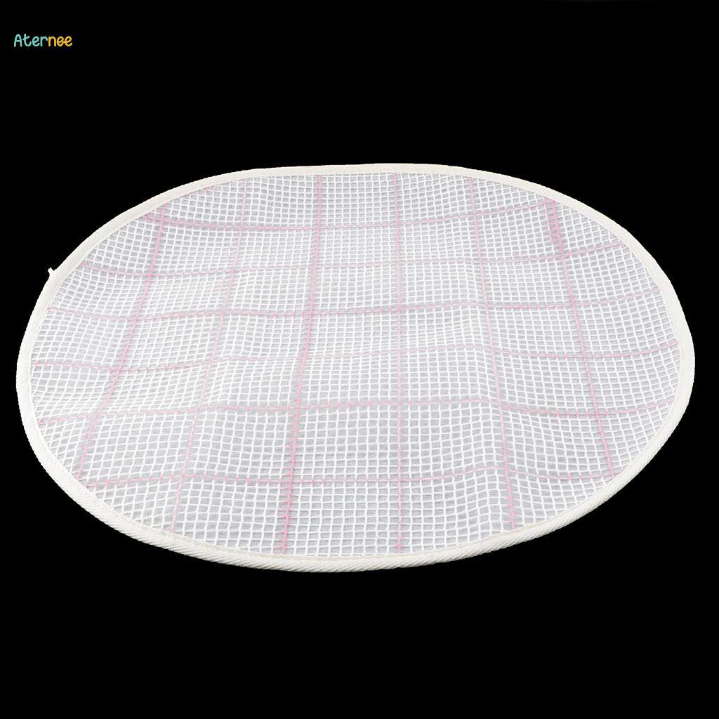 Latched Carpet Canvas for Carpets, Rug Canvas, Latch Hook Canvas, 45 Cm Round Shape. 
