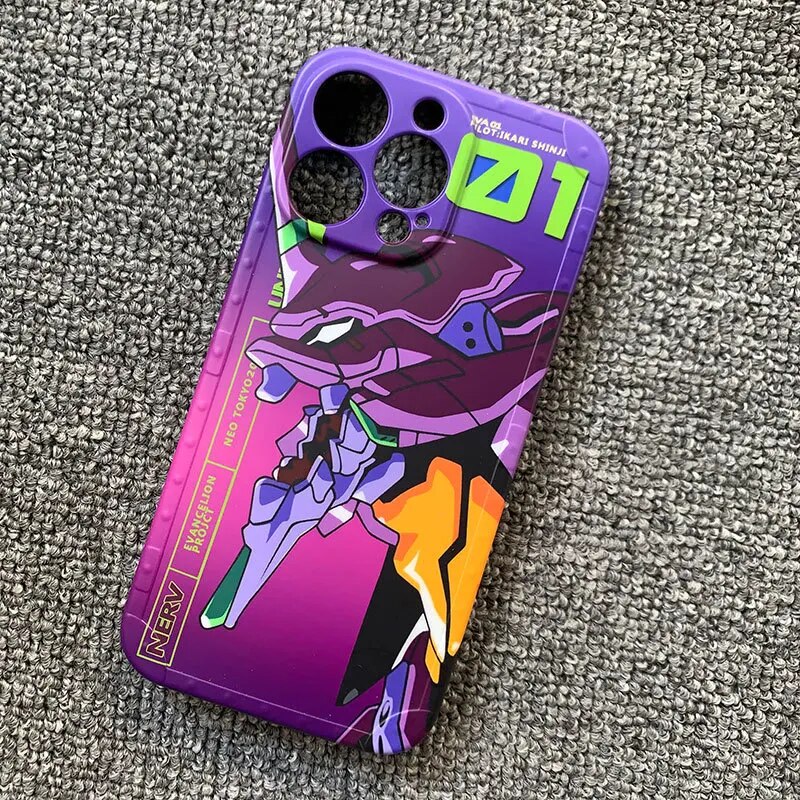 NEON GENESIS EVANGELION EVA-01 TEST TYPE phone case for iPhone 14 13 12 11 Pro Promax X Xs XR max plus All inclusive cover shell. 